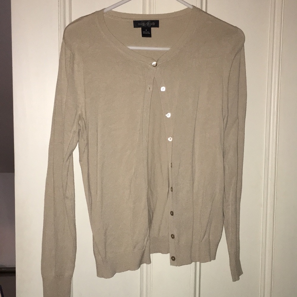 Tan medium sized cardigan